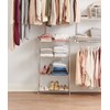 Rubbermaid 4-Tier Heavy Duty Wire Shelf, Satin Nickel, Easy Assemble
