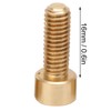 50Pcs Cap Hex Socket Screw Copper Fastener Hardware Tools Industrial