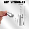 2 Pcs Twister Wire Connectors,Hex Shank Electrical Cable Wire Twister