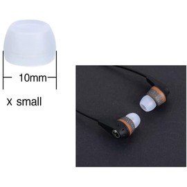 Zotech Clear Ear Tips for in-Ear Headphones, Extra Small Kids Size 10 Pairs Soft Silicone Earbuds Tips Eartips with 3.8mm Connector Hole, Fit Most in-Ear Earbuds(Inner Hole 3.8mm -4.8mm)
