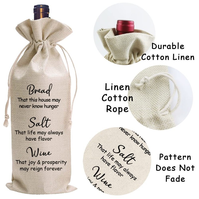 LANBAIHE Hostess Gift Wine Gift Bag, Housewarming gift, Bride and