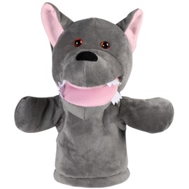 ColorfylCoco Puppet Doll Mouth-moving Hand Puppet Animal Puppet Show Ventriloquist Gloves Doll Wolf Wolf