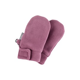 Sterntaler Unisex Baby Mittens Without Thumb Made of Microfleece, with Velcro Glove, Pink, 1 EU, Blackberry