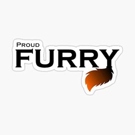 Proud Furry! Sticker - Sticker Graphic - Auto, Wall, Laptop, Cell, Truck Sticker for Windows, Cars, Trucks