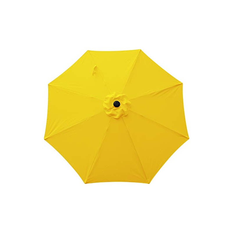 Bond Manufacturing 59630 9ft Aluminum Market Patio Umbrella, Sunflower Yellow