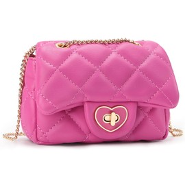 mibasies Kids Purse Toddler Gifts for Little Girls Crossbody Purses Presents,Small,(A3 hot pink)