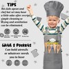 R HORSE Kid Apron and Chef Hat Set 2Pcs Adjustable
