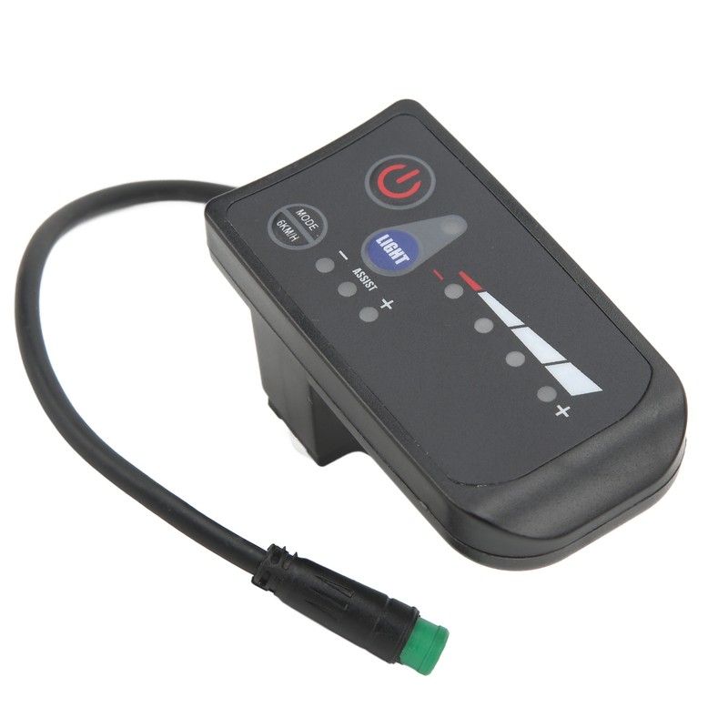 Electric Bike Power Display Meter Waterproof 5 Pin Interface ABS