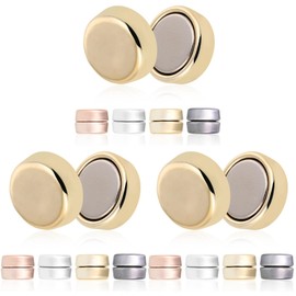 Tofficu 12 Pares Accesorios para Botones Bufanda Botones magneticos Pinzas para Ropa Bufandas imán Botones imanes Hijab Accesorio para Hijab magnético Hilo Mujer suéter botón
