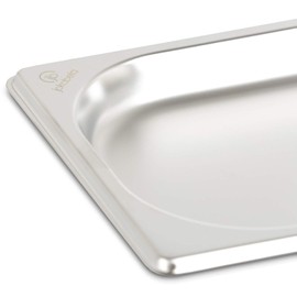 jokobela GN Container 1/4 20 mm Made of Premium Stainless Steel (0.5 L Capacity) Dimensions: 265 x 162 x 20 mm - Gastronorm Container Ideal for Cooking with Chafing Dish or Bain Marie (0.6 mm Thick)