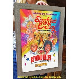 Siegfried and Roy - Superstars of Magic, Las Vegas Frontier Hotel Vintage Poster