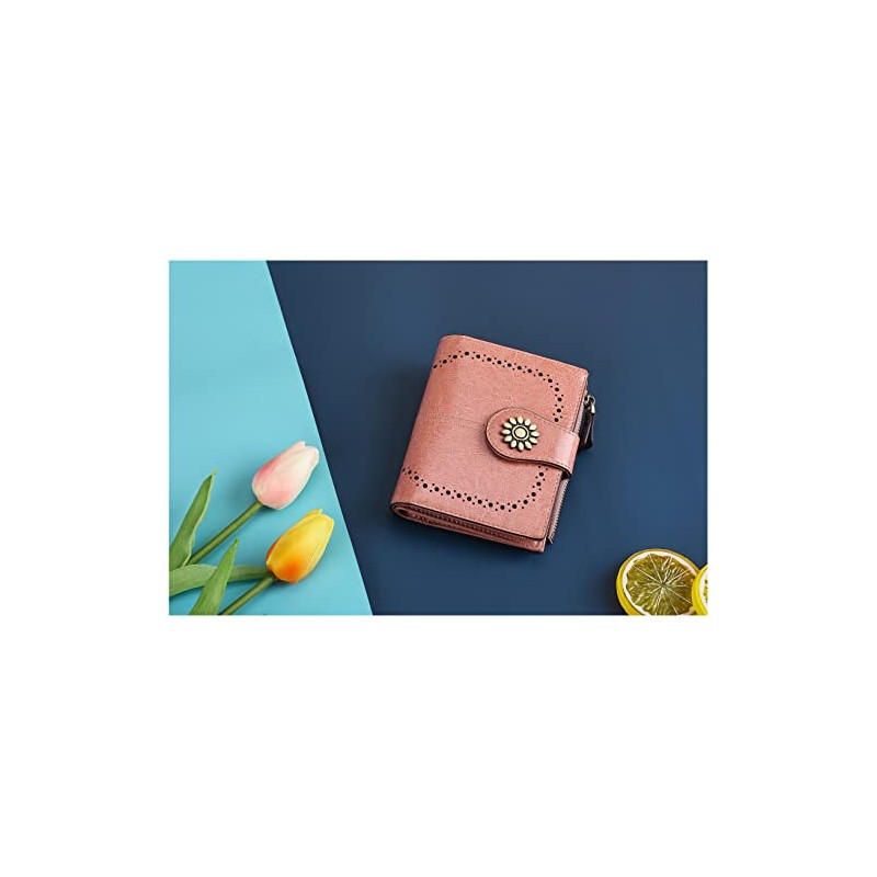 Lavemi - portafolios de piel para mujer, pequeña y compacta