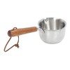 Butter Warmer Stainless Steel Wooden Handle 3 Layers Multi Purpose