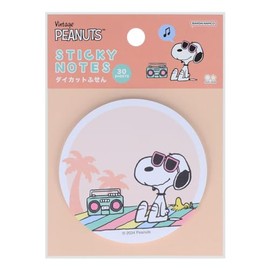 Sunstar Stationery Snoopy Sticky Notes, Die Cut, Play With Colors, Beach S2842386