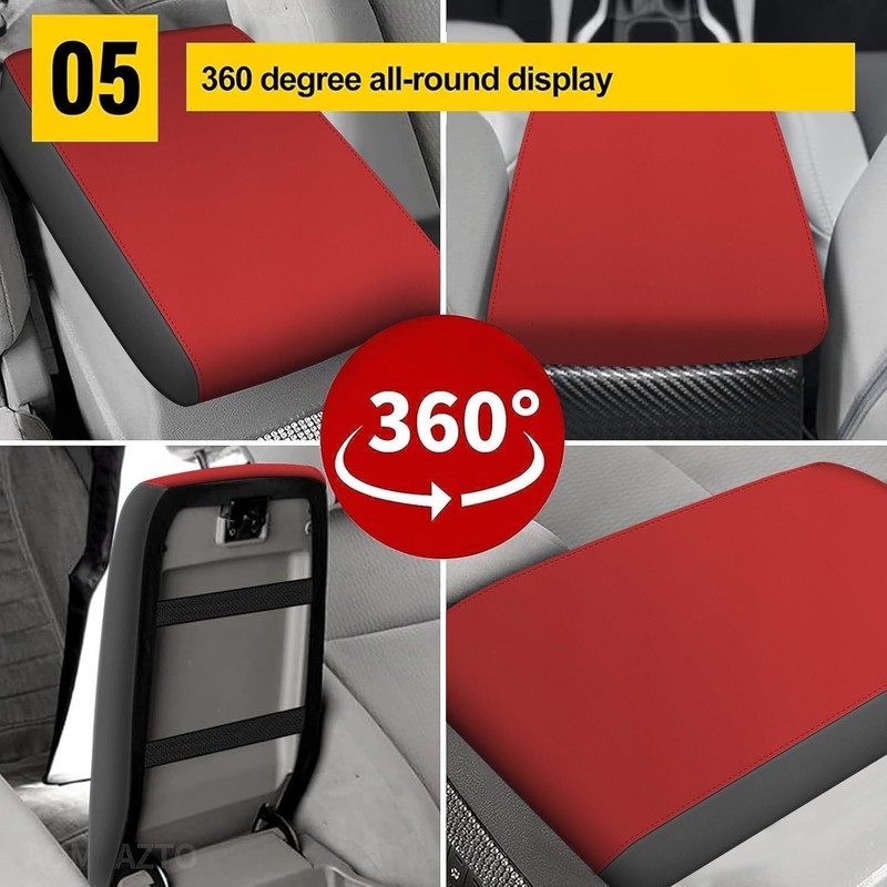 AOMSAZTO Console Covers for 2020-2024 Toyota Corolla Black with Red