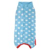 Dog Recovery Suit Blue Stars Pattern Prevents Licking Cotton Pet