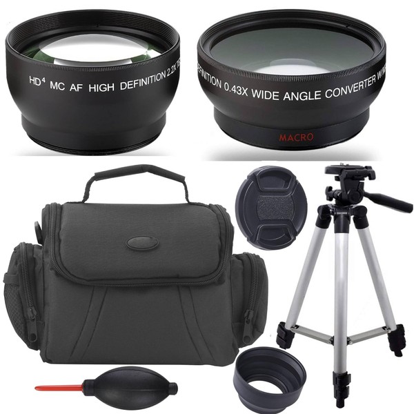 52MM Accessory Kit 0.43x Wide Angle + 2.2X Telephoto Lens