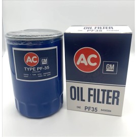 AC-Delco PF35 Tall Style Blue Oil Filter for 1963-1972 L6 and 1969-1972 GM V8 en