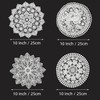 TEYOON 8 Pieces 10 Inch Cotton Lace Doilies Crochet Handmade