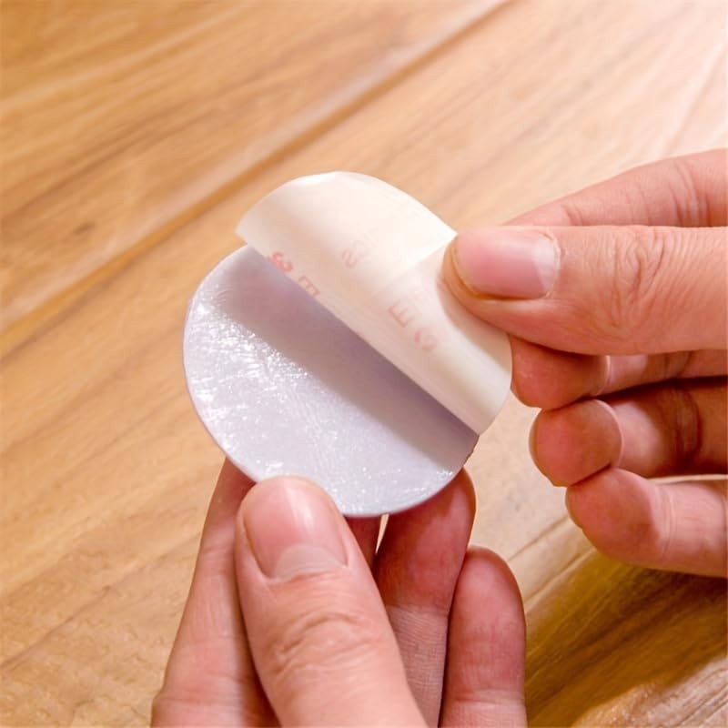 4Pcs Door Handle Silicone Bumper Pads, Self-Adhesive Wall Protector, Silent