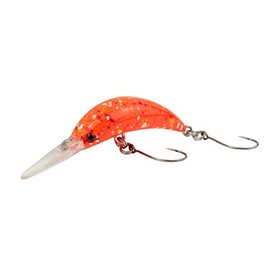 Fishing Tackle Max Unisex - Adult 10C5200344C10 FTM Mega Masu MR Wobbler 3.5 cm 35 mm 2.5 g UV Camou Orange 5200344 Ultra Light Fishing Trout Fishing Bass Fishing Colourful Normal