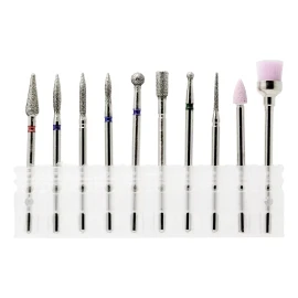Fantasy Nails Set 10 Pz Puntas Para Drill/pulidora, Manicure Ruso, Fantasy