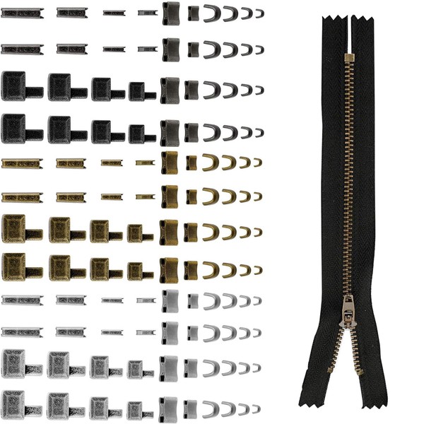 120pcs Zipper Repair Kit,Zipper Repair,for Coats Jacket Repair and Replacement