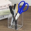 QWORK® Pack of 2 Acrylic Pen Holders, Brush Storage, Transparent