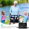 Wheelchair Side Bag with Cup Holder and Reflective Strip, Large