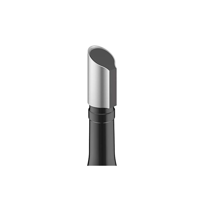 Zack 20313 PREMIRO Wine Pourer, Stainless Steel, Silver Metal