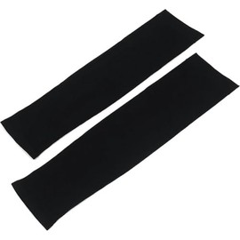 [オーディオファン] アイススリーブ アームカバー レディース uvカット ロング 冷感 さらさら 日焼け防止 白肌キープ 指穴無し ブラック