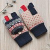 UNICOLD Winter Knitted Fingerless Gloves Thermal Insulation Warm Thickended Wool