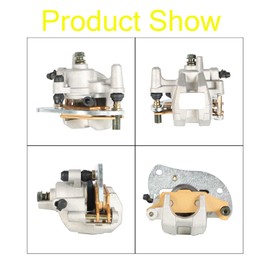 WFLNHB Front and Rear Brake Calipers with Pads Replacement for Yamaha Grizzly 700 550 YFM700 YFM550 3B4-2580U-02-00