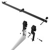 BONIKLUBA 40" Bi-Folding Sliding Barn Door Hardware Track Kit,Smoothly&Quietly,Side Mounted