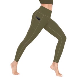 MIRITY Yoga Leggings with Pockets for Women - High Waist Tummy Control Pants for Workout Pack of 4