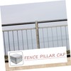 SEWACC 6pcs Decorative Fence Post Caps Elegant Design for Square