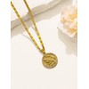 GUANMTY Gold Capricorn Necklace For Women Sterling Silver Capricorn Zodiac