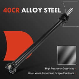 A-Premium Rear Complete Drive Shaft Prop Shaft Driveshaft Assembly Compatible with Jeep Liberty 2002 V6 3.7L KJ Series, [RWD, Automatic Transmission], Replace# 52111559AB, 52111559AC