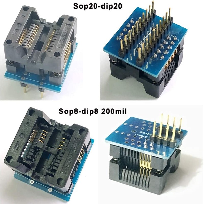 XGOIENZI 14pcs SOP scoket MCU Test Socket Programming Adapter IC