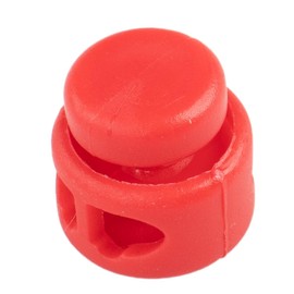 Paracord Planet Double Barrel Cord Lock Draw String Toggle Stopper – Choose from 5, 10, and 20 Pack Sizes (Red, 5 Pack)