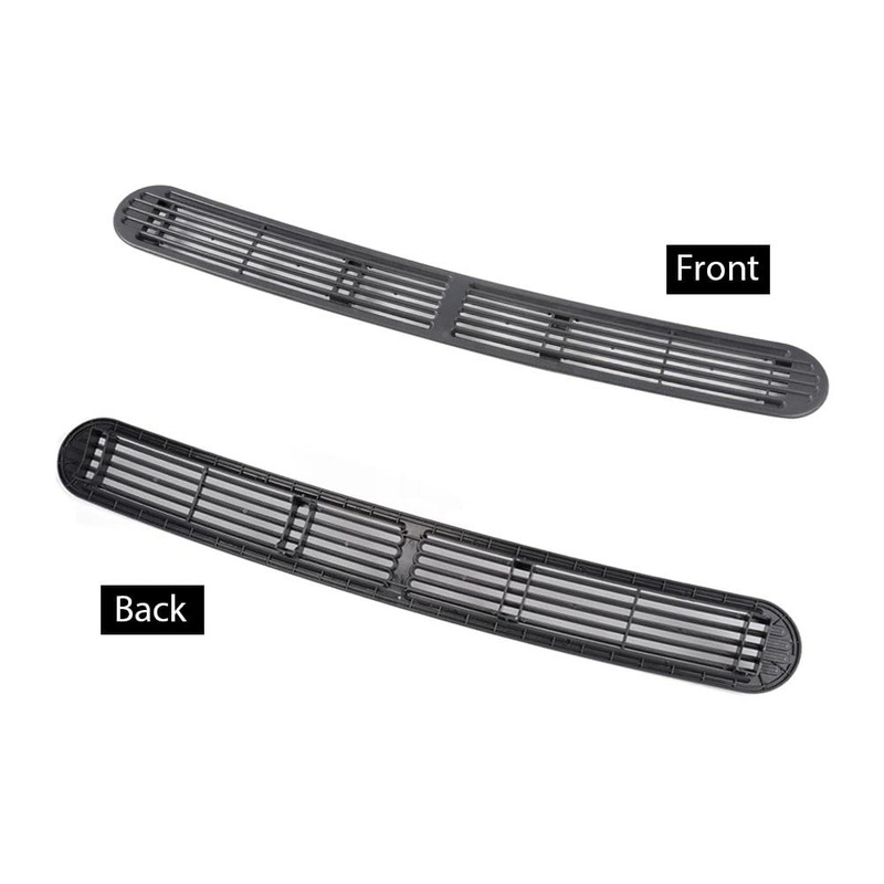 PIT66 Gray Graphite Dash Defrost Vent Cover Grille Panel Compatible