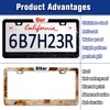 Hawaiian Palm Trees License Plate Frame Seaside Scenery License Plate