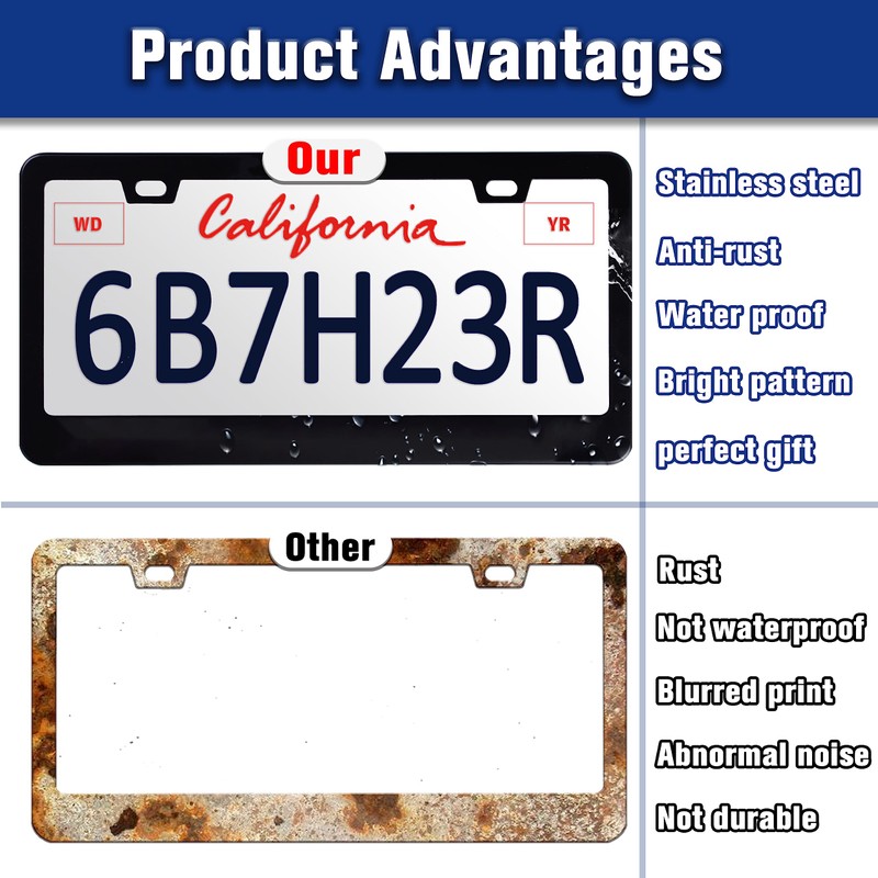 Hawaiian Palm Trees License Plate Frame Seaside Scenery License Plate