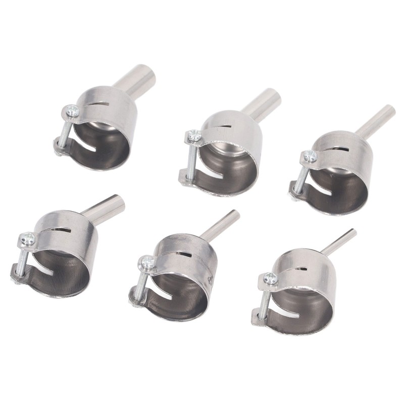 6Pcs 850 Heat Gun Nozzle Kit Aluminum Alloy 3 4