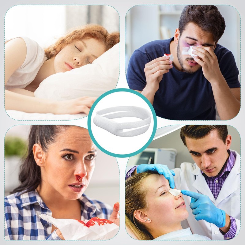 Patelai 10 Pcs Elastic Nose Bandage, External Nasal Bandage Dressing