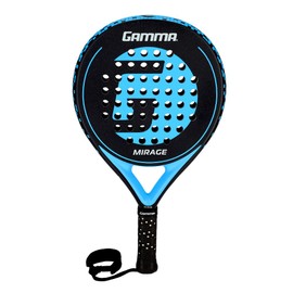 GAMMA Mirage Padel Racket – Round Shape for Forgiveness & Maneuverability with Large Sweet Spot, Soft Feel - Enhanced Control, Spin, and Comfort for Skill Development