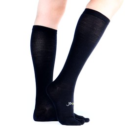 ja vie JAVIE Cotton Flip Flop Socks Comfy Split Toe Socks for Women & Men Graduated Compression Tabi Socks (15-20mmHg)