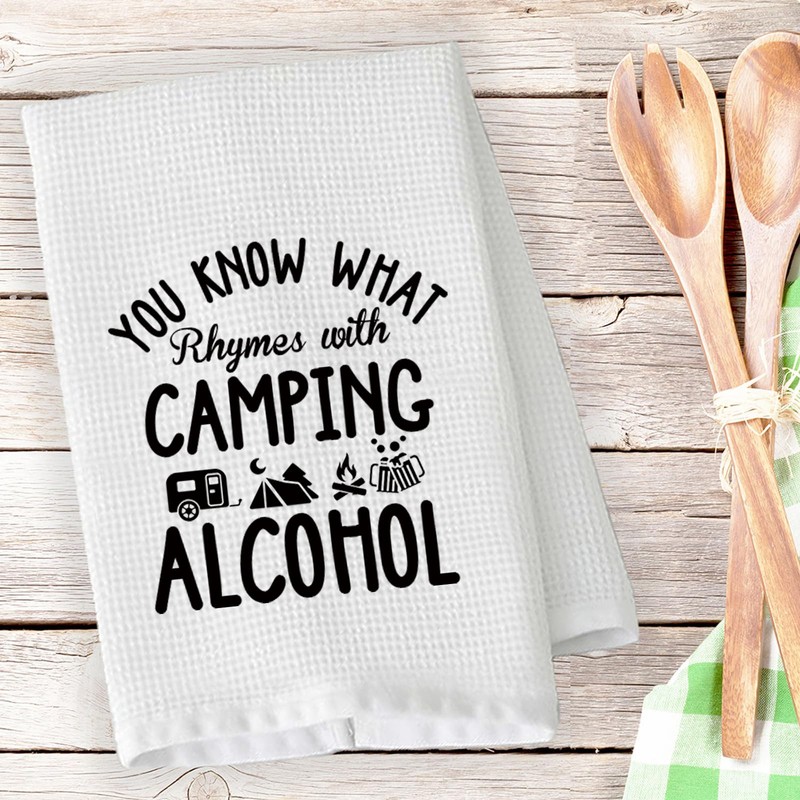 PLITI Camping Kitchen Towel Camping Lover Gift You Know What