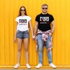 SUWATOIN Christian Couples Matching Shirt Power Couple Tee Tops Valentines