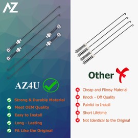 AZ4U 4PCS Washer Suspension Rod Replaces For Whirlpool WTW5000DW0 WTW5000DW1 WTW5000DW3 WTW5000DW2 Maytag MVWX655DW1 MVWC565FW2 MVWC565FW0 MVWC565FW1 MVWC555DW1 MVWX655DW0 MVWX655DW2 MVWC555DW0 Washer
